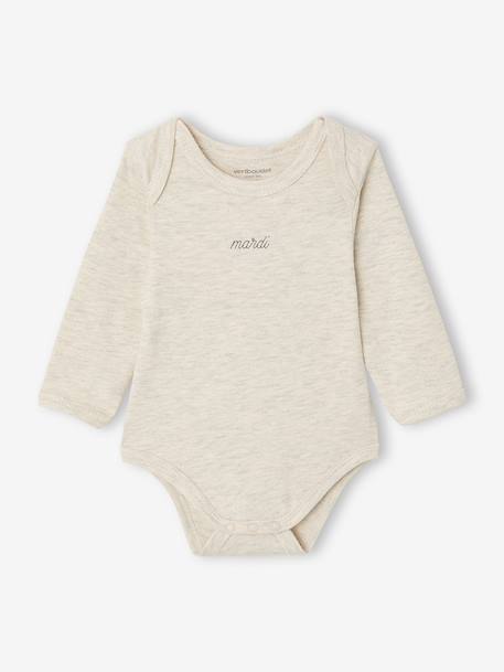 Lot 7 bodies bébé manches longues lot blanc 8 - vertbaudet enfant 