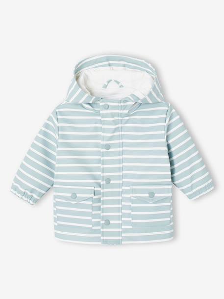 Ensemble pluie bébé garçon ciré et pantalon bleu grisé 8 - vertbaudet enfant 