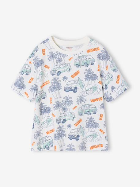 T-shirt garçon manches courtes anthracite+blanc+écru 5 - vertbaudet enfant 