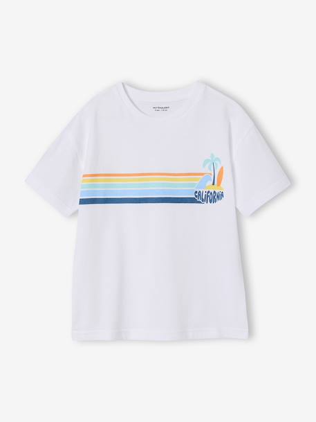 T-shirt garçon 'California' blanc 1 - vertbaudet enfant 