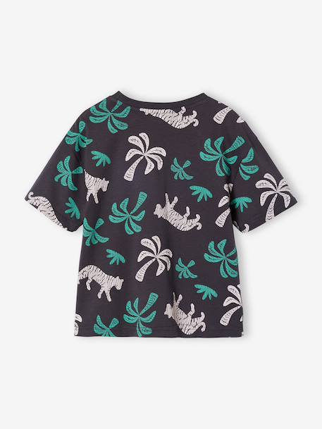 T-shirt garçon manches courtes anthracite+blanc+écru 3 - vertbaudet enfant 