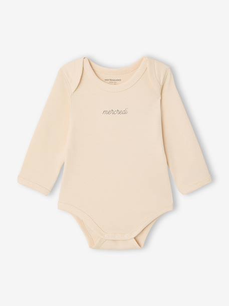 Lot 7 bodies bébé manches longues lot blanc 4 - vertbaudet enfant 