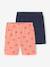 Lot 2 cyclistes fille beige+corail 7 - vertbaudet enfant 
