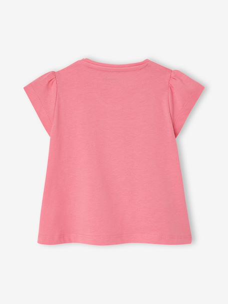Lot 2 T-shirt bébé fille fantaisie bleu clair+rose 11 - vertbaudet enfant 