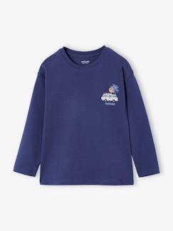 T-shirt Garçon Mini Boden Manches Longues - Motif Tarentule Bleu - Taille 5-6 Ans - Occasion Très Bon état
