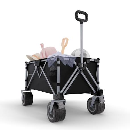 Brouette pliable 130 l tige telescopique roues 360 Noir+Noir / gris / anthracite 3 - vertbaudet enfant 