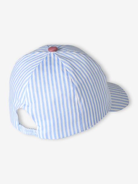 Casquette bébé fille coton rayée rayé bleu 3 - vertbaudet enfant 