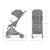 Poussette Compacte Kinderkraft INDY 3 avec Pliage à Une Main CLICK & FOLD, Position Allongée et Roues TPR Durables Beige+Gris+Noir 18 - vertbaudet enfant 