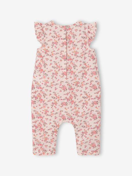 Ensemble bébé fille combinaison + bandeau imprimés rose imprimé+rose pâle+rose poudré+vert céladon imprimé 21 - vertbaudet enfant 