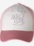 Casquette enfant fille coton brodée vieux rose 5 - vertbaudet enfant 