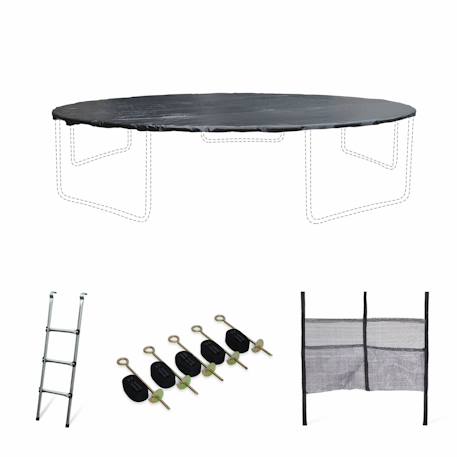 Pack accessoires pour trampoline ?460cm pack accessoires Noir 1 - vertbaudet enfant 