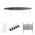 Pack accessoires pour trampoline ?460cm pack accessoires Noir 1 - vertbaudet enfant 