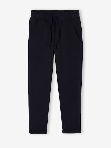 Pantalon garçon jogger en molleton encre+noir imprimé+vert sauge 4 - vertbaudet enfant 