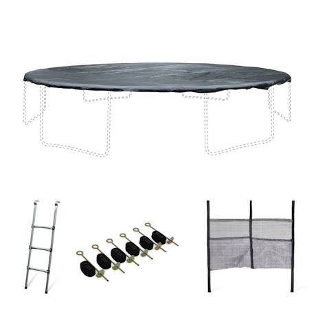 Pack accessoires pour trampoline ?490cm pack accessoires Noir 1 - vertbaudet enfant 