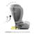 Siège Auto Kinderkraft FIX2GO i-Size avec ISOFIX, SAFERIDE SENSOR, Inclinaison 5 Positions et AIR FLOW Bleu marine+Gris+Noir+Vert 8 - vertbaudet enfant 