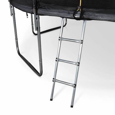 Pack trampoline ø460cm neptune xxl et filet, échelle, bâche, filet chaussures, kit d'ancrage Gris 6 - vertbaudet enfant 