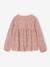T-shirt blouse fille imprimé manches longues écru+Léopard+rose poudré+vert de gris 2 - vertbaudet enfant 