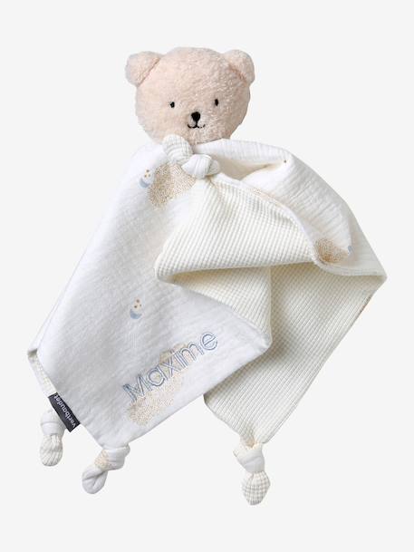 Doudou personnalisable et hochet avec mallette NUAGE blanc 6 - vertbaudet enfant 