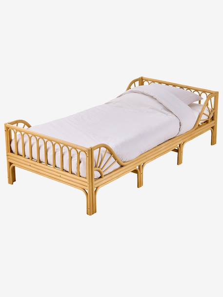 Lit enfant rotin 90x190cm Soleil bois 4 - vertbaudet enfant 
