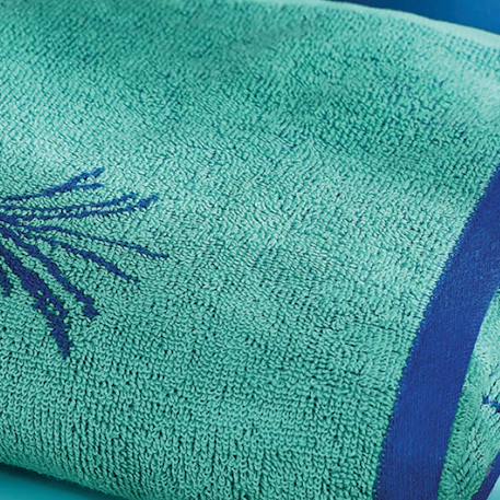 Serviette de bain jacquard 100% coton, les minions fiesta Bleu vert 2 - vertbaudet enfant 