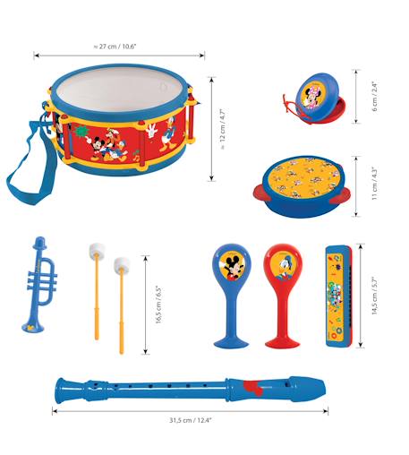 Coffret musical enfant 7 instruments - Mickey Mousse Bleu 2 - vertbaudet enfant 