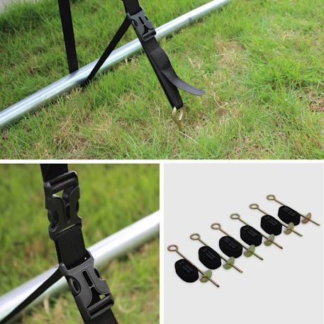 Pack accessoires pour trampoline ?490cm pack accessoires Noir 5 - vertbaudet enfant 