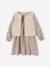 Ensemble fille robe et gilet sherpa écru 1 - vertbaudet enfant 