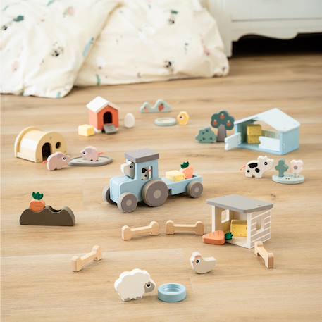 Coffret Dotti la vache en bois Multicolore 3 - vertbaudet enfant 