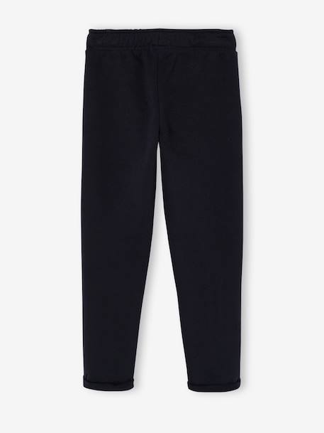 Pantalon garçon jogger en molleton encre+noir imprimé+vert sauge 5 - vertbaudet enfant 