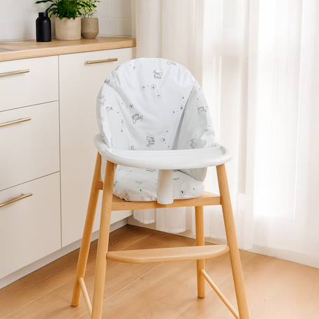 Coussin de chaise haute bébé Blanc 2 - vertbaudet enfant 