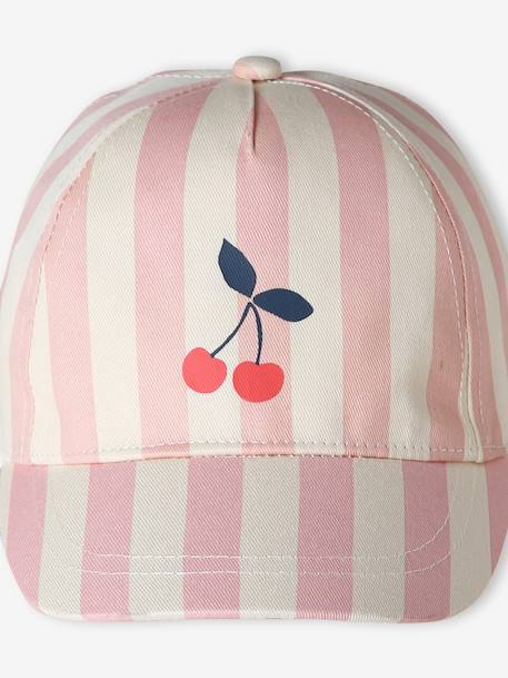 Casquette bébé fille rayé rose 2 - vertbaudet enfant 