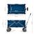 Chariot de transport pliable, capacité 130 litres, capacité charge 100 kg, poids 10kg Bleu+Noir / gris / anthracite 6 - vertbaudet enfant 