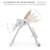 Chaise Haute 2 en 1,  ergonomique, inclinable, pliable avec hauteur réglable Beige+Gris+Vert 4 - vertbaudet enfant 