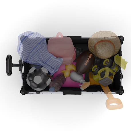 Brouette pliable 130 l tige telescopique roues 360 Noir+Noir / gris / anthracite 5 - vertbaudet enfant 