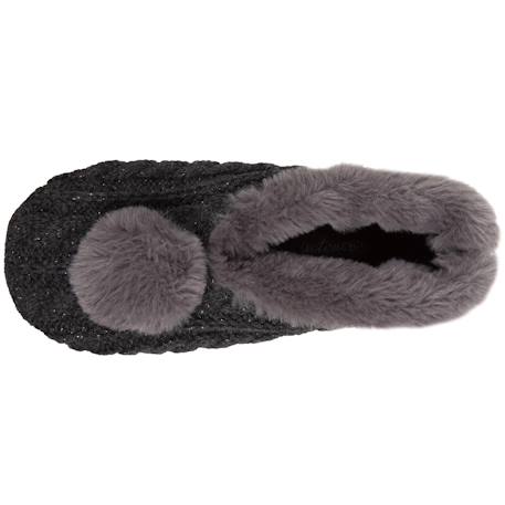 Chaussettes d'intérieur Gris foncé 2 - vertbaudet enfant 