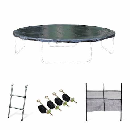 Pack accessoires pour trampoline ?430cm pack accessoires Noir 1 - vertbaudet enfant 
