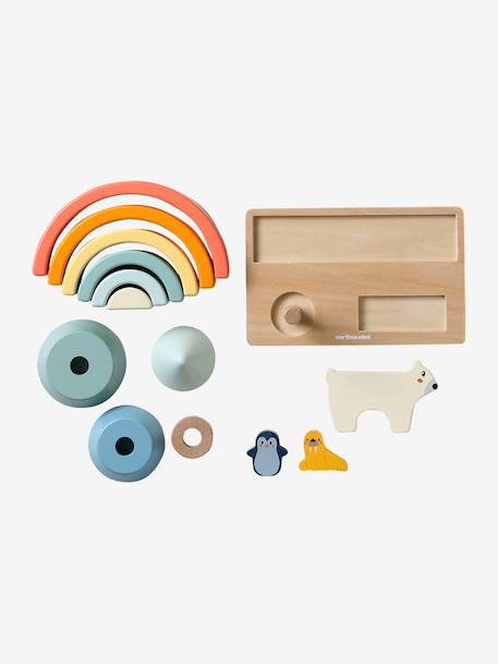 Trio jouets d'éveil en bois FSC® bois 3 - vertbaudet enfant 