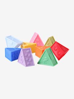 Jouet-Premier âge-Set 9 triangles sensoriels 