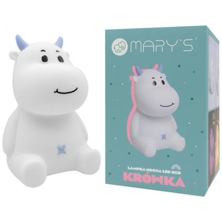 Veilleuse rechargeable vache rose Blanc, bleu, noir+Blanc, rose, noir 5 - vertbaudet enfant 
