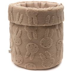 Chambre et rangement-Rangement-Panier de rangement miffy jacquard teddy biscuit (35 x 30 cm)