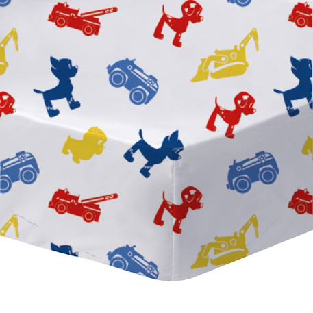 Parure de lit imprimée + drap housse 100% coton, pat patrouille patboy Bleu 3 - vertbaudet enfant 