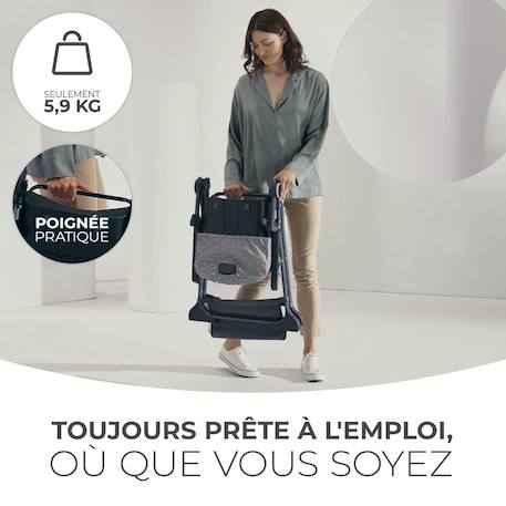 Kinderkraft highchair foldee - chaise de salle à manger pliable Beige+Green+Gris+Vert 8 - vertbaudet enfant 