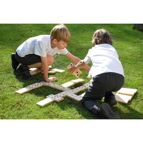 Dominos en bois géant Multi-coloured 2 - vertbaudet enfant 