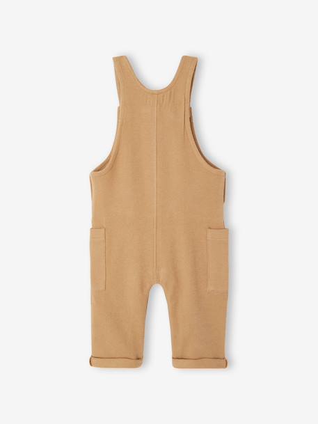 Salopette bébé en molleton taupe 2 - vertbaudet enfant 