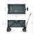 Brouette pliable 130 l tige telescopique roues 360 Noir+Noir / gris / anthracite 12 - vertbaudet enfant 
