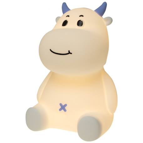 Veilleuse rechargeable vache Blanc, bleu, noir 1 - vertbaudet enfant 