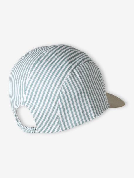 Casquette bébé rayée bleu grisé 4 - vertbaudet enfant 