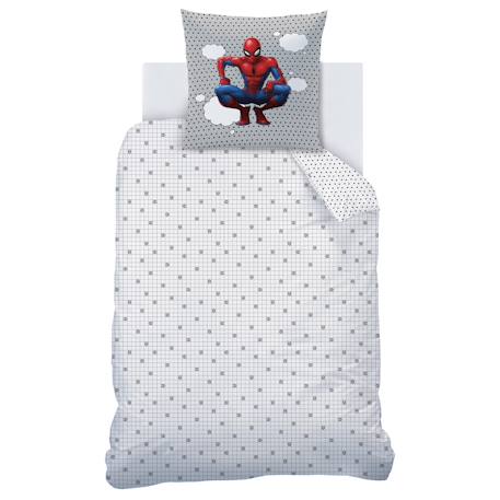 Parure de lit imprimée + drap housse 100% coton, spiderman hero Bleu 2 - vertbaudet enfant 