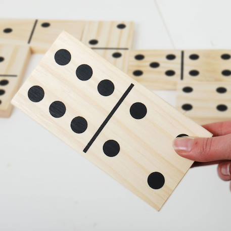 Dominos en bois géant Multi-coloured 6 - vertbaudet enfant 