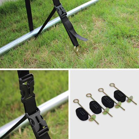 Pack accessoires pour trampoline ?430cm pack accessoires Noir 5 - vertbaudet enfant 